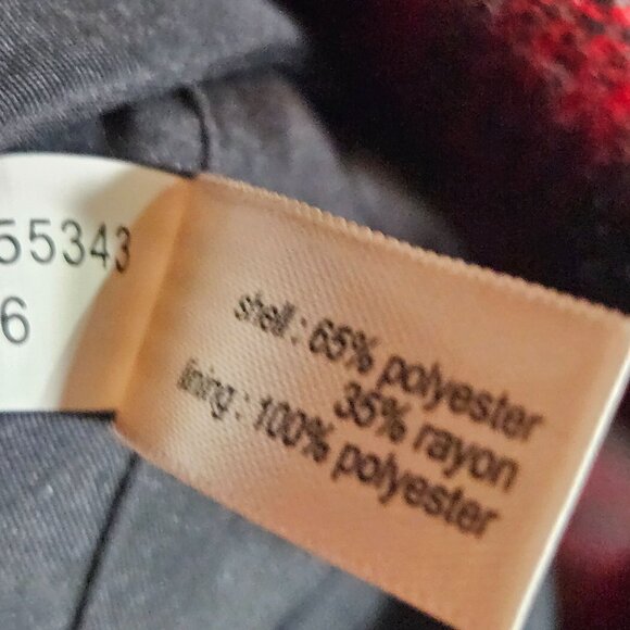 The Limited Womens Plaid Pencil Skirt Size 2 Red & Gray Polyester Blend - Picture 5 of 14